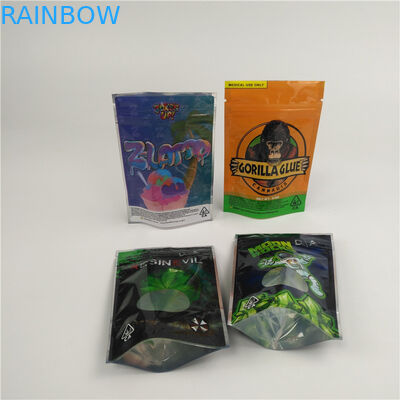 Cannabis Flower 200 Mic Gravure Printing Mylar Packaging Bag 3.5g 7g