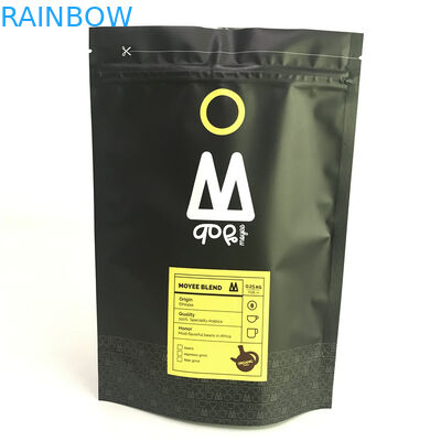 کیسه های ایستاده فویل آلومینیومی مات چاپ سفارشی با کیف های Mylar زیپ دار