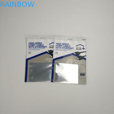 سه طرفه مهر و موم شده کابل USB کیسه های بسته بندی کیسه های پلاستیکی بسته بندی هدفون بی سیم با زیپ