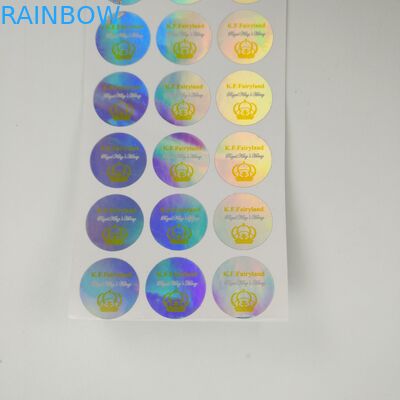 برچسب های شخصی چسب هولوگرافی VMPET MOPP برای جعبه ها