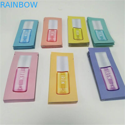 کیف های بسته بندی ساشه کوچک آلومینیومی مات نمونه های خامه ای کیف های بسته بندی