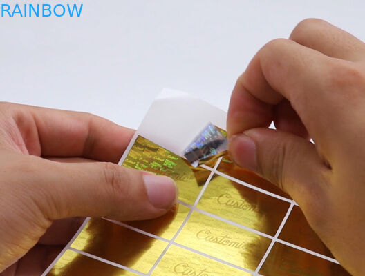 برچسب های چسب برچسب تزئینی هولوگرافی 60mic UV CYMK