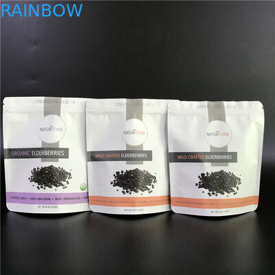 کیف های سفارشی کیسه ای فویل آلومینیومی با کیسه های آرم چاپی Mylar با زیپ