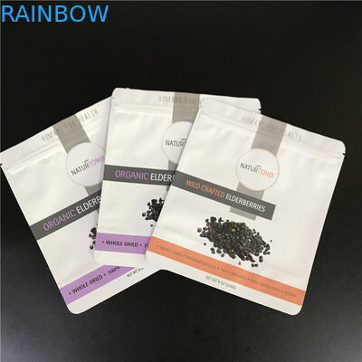 کیف های سفارشی کیسه ای فویل آلومینیومی با کیسه های آرم چاپی Mylar با زیپ