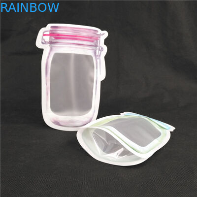 چاپ شکل ویژه آرم درجه مواد غذایی شیر شیر ژله مایع ایستاده بطری شکل بشکه