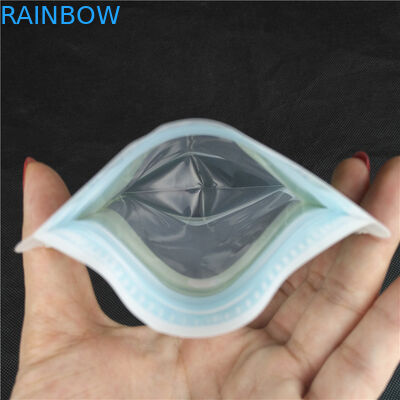 چاپ شکل ویژه آرم درجه مواد غذایی شیر شیر ژله مایع ایستاده بطری شکل بشکه