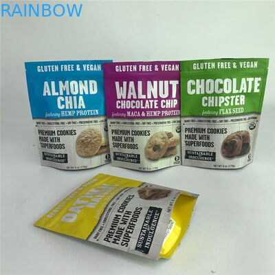 چاپ دیجیتال کیسه های بسته بندی مواد غذایی فویل آلومینیومی مات قابل تحقیق