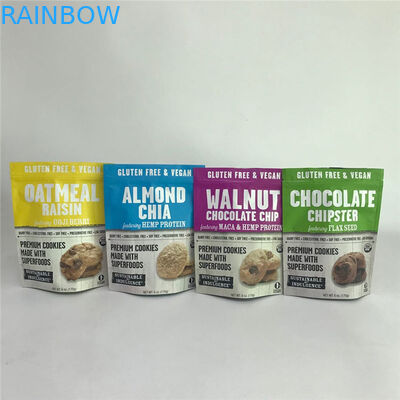 چاپ دیجیتال کیسه های بسته بندی مواد غذایی فویل آلومینیومی مات قابل تحقیق