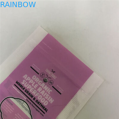 کیسه های بسته بندی ایستاده سطح براق کیف های سفارشی با پنجره برای بسته بندی مواد غذایی