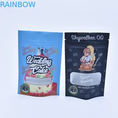 کیسه بسته بندی Mylar برای CBD Weeds Gummy Candy Candy Bear Holographic Zipper Bag Flavour گیاه گل گل توتون و تنباکو خشک