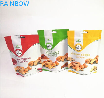 کیف های ایستاده سفارشی پذیرفته شده فویل آلومینیوم مات با زیپ