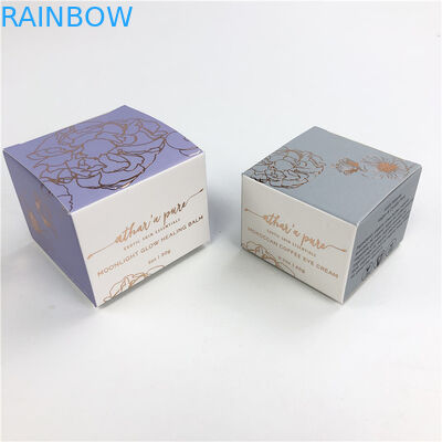 بسته بندی جعبه کاغذی برای بطری های روغن اساسی جعبه های کوچک کارتن سفید فویل داغ