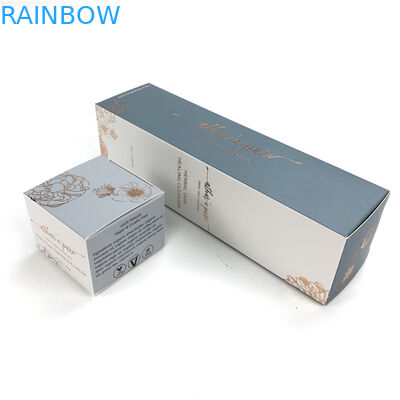 بسته بندی جعبه کاغذی برای بطری های روغن اساسی جعبه های کوچک کارتن سفید فویل داغ