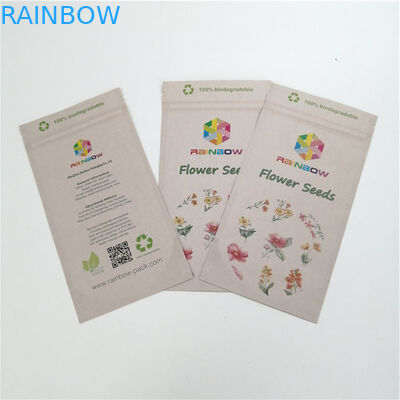 آدامس زیست تخریب پذیر کیسه های کاغذی کرافت سفارشی برای بسته بندی علف های هرز 1oz 1 / 2oz