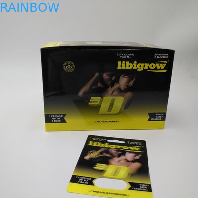 کارت های سفارشی Magnum Paper Papaer جعبه های بسته بندی کپسول قرص