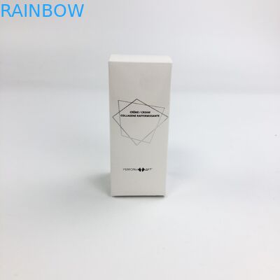 عمده فروشی سفارشی داغ فیلم مات با 350 گرم مقوا سفید برای مواد آرایشی و بهداشتی مواد غذایی مژه بسته بندی جعبه کاغذ مژه