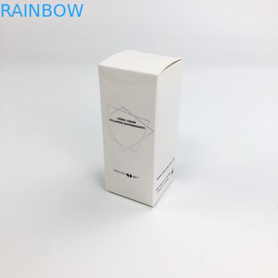 عمده فروشی سفارشی داغ فیلم مات با 350 گرم مقوا سفید برای مواد آرایشی و بهداشتی مواد غذایی مژه بسته بندی جعبه کاغذ مژه