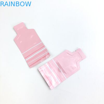 اندازه آرم صورتی سفارشی نصب شده با پنجره شفاف برای کیسه بسته بندی آجیل میوه خشک قابل تحقیق است