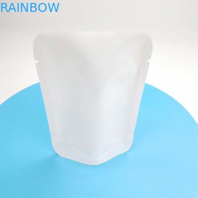 مهر و موم قابل بازیافت سفارشی NO Zipper Doypack Reval Pouch Stand Up Pouch Flower Seed White PE NY کیسه بسته بندی مواد