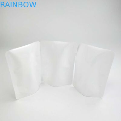 مهر و موم قابل بازیافت سفارشی NO Zipper Doypack Reval Pouch Stand Up Pouch Flower Seed White PE NY کیسه بسته بندی مواد