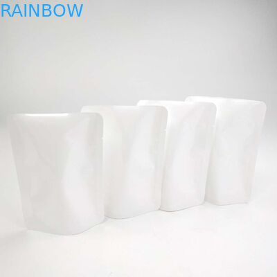 مهر و موم قابل بازیافت سفارشی NO Zipper Doypack Reval Pouch Stand Up Pouch Flower Seed White PE NY کیسه بسته بندی مواد