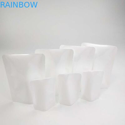 مهر و موم قابل بازیافت سفارشی NO Zipper Doypack Reval Pouch Stand Up Pouch Flower Seed White PE NY کیسه بسته بندی مواد