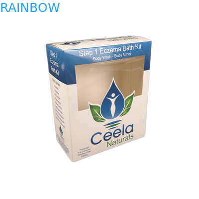 جعبه کاغذ کاردستی بسته بندی گردنبند طلا و جواهر نمونه های آرایشی ارزان با پنجره شفاف جعبه کاغذ ارزان