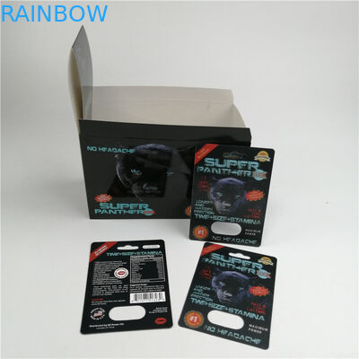 جدیدترین طرح بسته بندی کارت تاول قرص جنسی Rhino 600k 700k برای کپسول تقویت کننده مرد