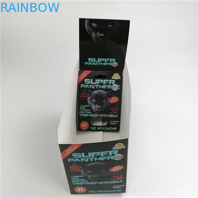 قرص های تقویت کننده نر Rhino 3d Sex Pill Packaging Blister Card 600k 700k Card Lenticular