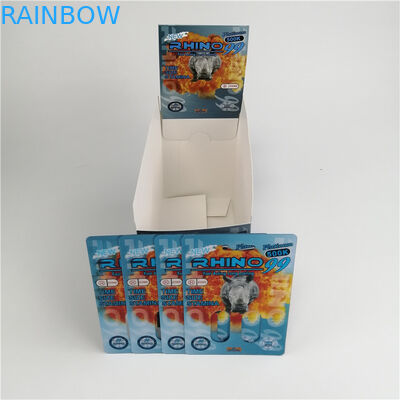 کارتن پلاستیکی تاول دار 3D قرص خالی سفارشی بسته بندی کپسول تقویت کننده مرد