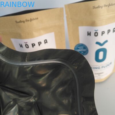 کیسه های بسته بندی دانه های قهوه MPET CMYK ایستاده تا 200 میکرون