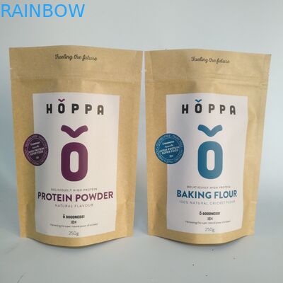 کیسه های بسته بندی دانه های قهوه MPET CMYK ایستاده تا 200 میکرون