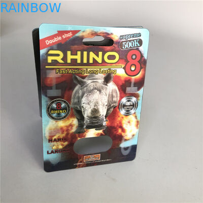12mm Cap 3D Extreme Rhino 8 500K Blister Insert Card SGS
