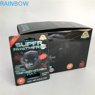 کارت پلاستیکی پلاستیک Super Panther Pill Blister 3D CMYK