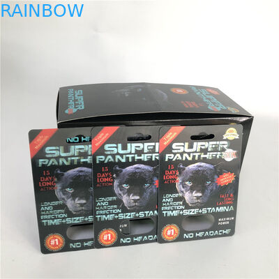کارت پلاستیکی پلاستیک Super Panther Pill Blister 3D CMYK