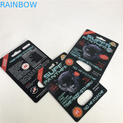کارت پلاستیکی پلاستیک Super Panther Pill Blister 3D CMYK