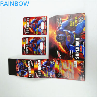 بسته بندی کارت تاول چاپی کارتن Gravnre 350 گرم ، برای قرص جنسی