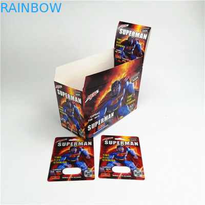 چاپ ابریشم کارت بسته بندی قرص جنسی CMYK 9x12 سانتی متر