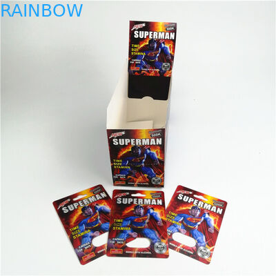 چاپ ابریشم کارت بسته بندی قرص جنسی CMYK 9x12 سانتی متر