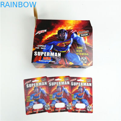 چاپ ابریشم کارت بسته بندی قرص جنسی CMYK 9x12 سانتی متر