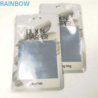 نخ دندان جلو و براق جلوی پلاستیکی آویزان کیسه های پلاستیکی فویل آلومینیومی بسته بندی کیسه ای قفل زیپ سفارشی است
