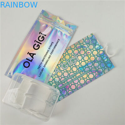 نخ دندان جلو و براق جلوی پلاستیکی آویزان کیسه های پلاستیکی فویل آلومینیومی بسته بندی کیسه ای قفل زیپ سفارشی است