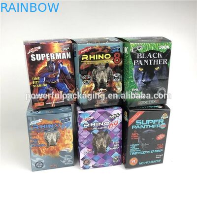 FDA 200mic Rhino 7 50000 3D Blister Card ضد رطوبت