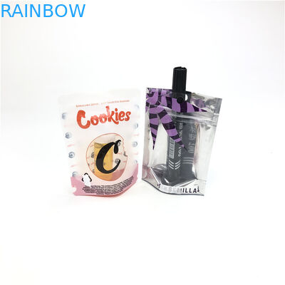1 / 8oz 3.5g دانه های گل CBD Soft Touch Cookie Mylar بسته بندی کیسه فویل ضد کودک
