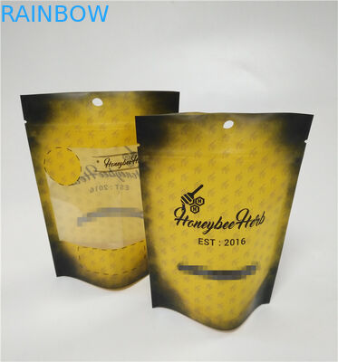 کیف سفارشی مات ضد بوی سیاه قفل زیپ قفل مایلار علف های هرز توبا doypack