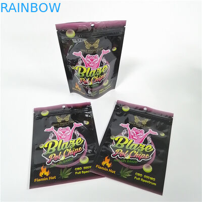 100micron MOPP Food Stand Up Pouch 100mg Candy Gummies Bear