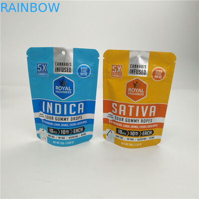 Low Moq 3.5g 7g VMPET Alunminum Foil Mylar Bag 100micron