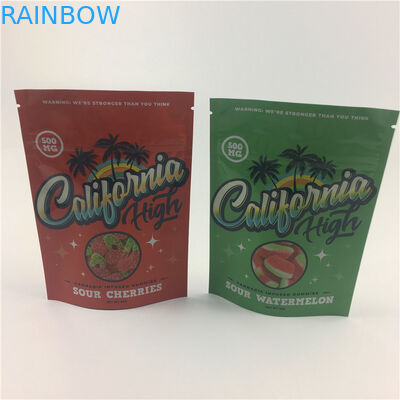 کوکی 3.5 گرم VMPET 100 میکرون کیسه ایستاده علف هرز برای CBD