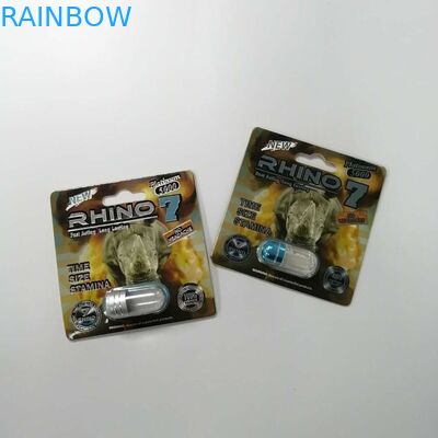 سیاه سفید پلنگ CMYK 8 * 12 سانتی متر قرص های جنسی کارت های کاغذی برای قرص