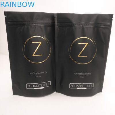 کیسه ایستاده زیپ MOPP VMPET SGS برای پارچه پاک کننده صورت